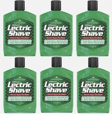 6 Lectric Shave Electric Razor Pre-Shave 7 Ounce 6 Pack Men's Shaving Skin Care
