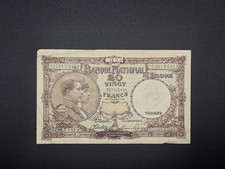 Belgium 20 Francs 1944 Trésorerie P#111 VF