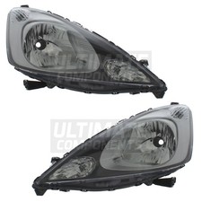 Honda Jazz Headlights Mk3 MPV 2008-2011 Halogen Headlamps Drivers & Passenger