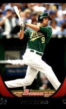 David DeJesus 2011 Bowman #53 Athletics MLB READ FREE SHIPPING AutographDen