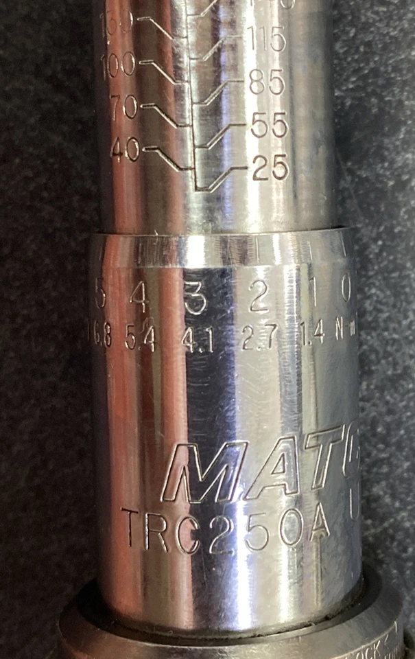 MATCO 1/2" Drive 250 ft lb Torque Wrench TRC250A Made in USA - Image 4 of 4