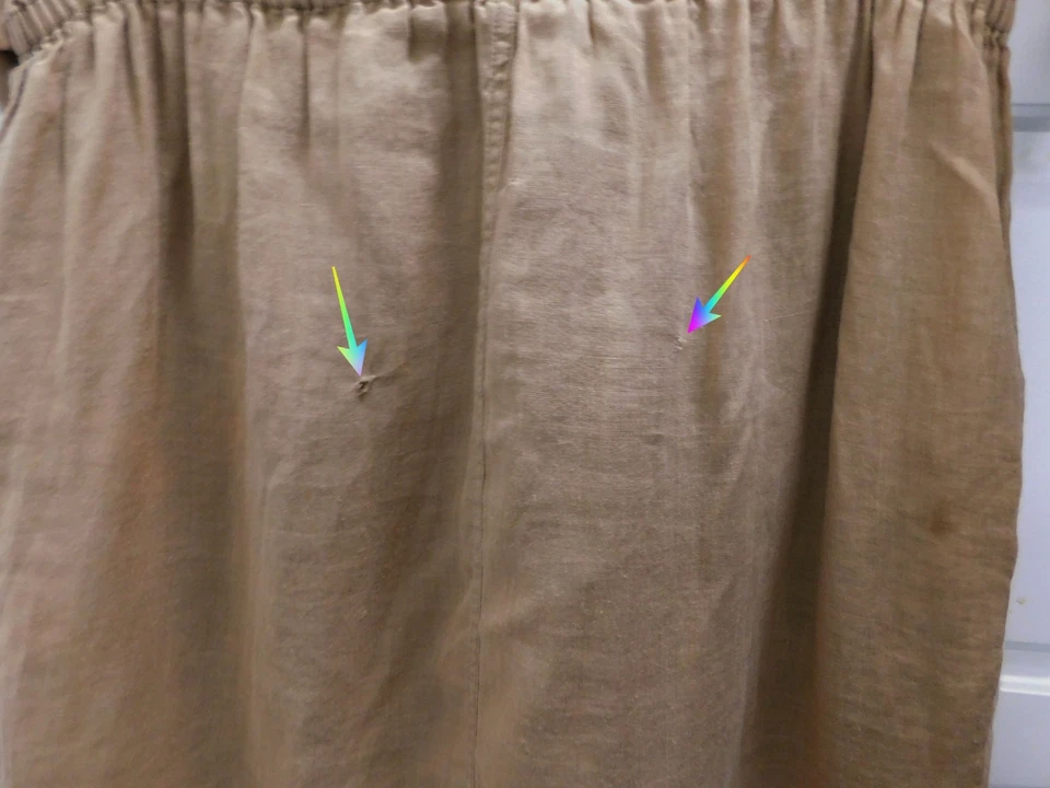 Burberry Brit Women's Sand Ramie Woven Trench Shirt Dress Size US 8 AS-IS - Image 4 of 4