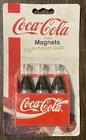 Coca-Cola Coke Carrier with 3 Bottles Vintage 1995 Refrigerator Magnets #1131
