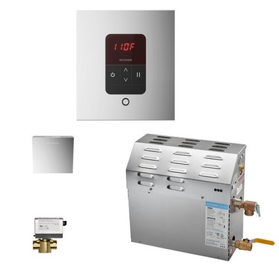 Mr Steam MS400EC1 9kW w/ iTempo AutoFlush Square Package Polished Chrome