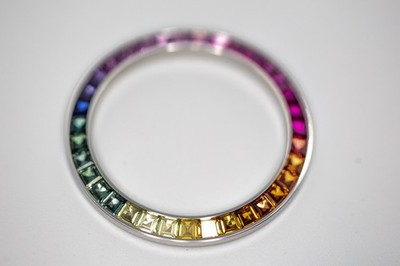 Custom Rainbow Bezel for Rolex Daytona   Fits 116500, 116520, 116509, 116529