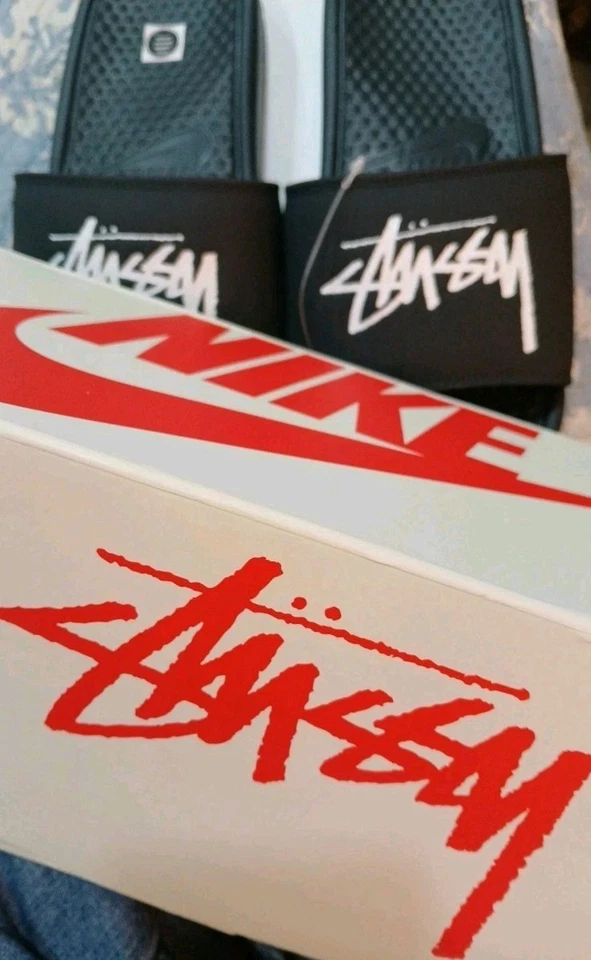 Authentic StussyNike Collab Slides Size 9~Brand New - Image 2 of 3