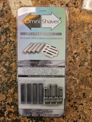 Omni Shaver Silver Arrow Replacement Cartridges (4-pk) BRAND NEW 
