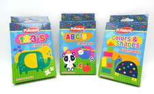 3 PLAYSKOOL Flash Cards Learning Sets: 123's, ABC's, Colors  Shapes Educational