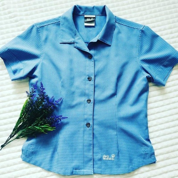 Women Jack Wolfskin Shirt Blue 36 / S / 44 #9FQL