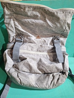Adidas Womens Yola Training Backpack Gray Grey Sport Bag Convertible Yoga