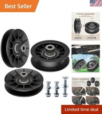 2 Pack Pulley Flat Idler Pulley Set for Craftsman Tractors - Replaces 194326,
