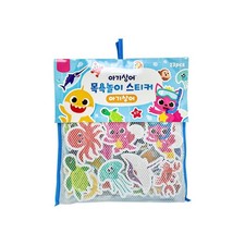 Baby Shark Bath Time Foam Stickers Set   23 Pieces with Mesh Storage Bag