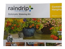 Raindrip Automatic Watering Kit R560DP w Timer for Hanging Baskets Planters