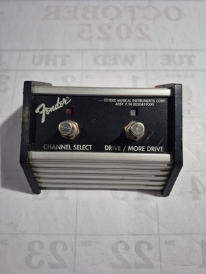 Fender Two-Button Footswitch P/N 0050419000 Channel Select Drive / More Drive
