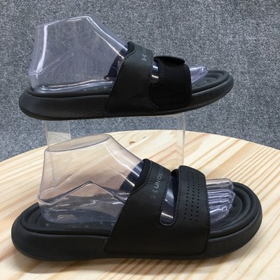 Under Armour Sandals Womens 9 Ansa Studio Slide Black Hook And Loop 3025045-001