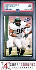 2006 PRESS PASS SE GOLD #G26 HALOTI NGATA RC POP 1 PSA 9