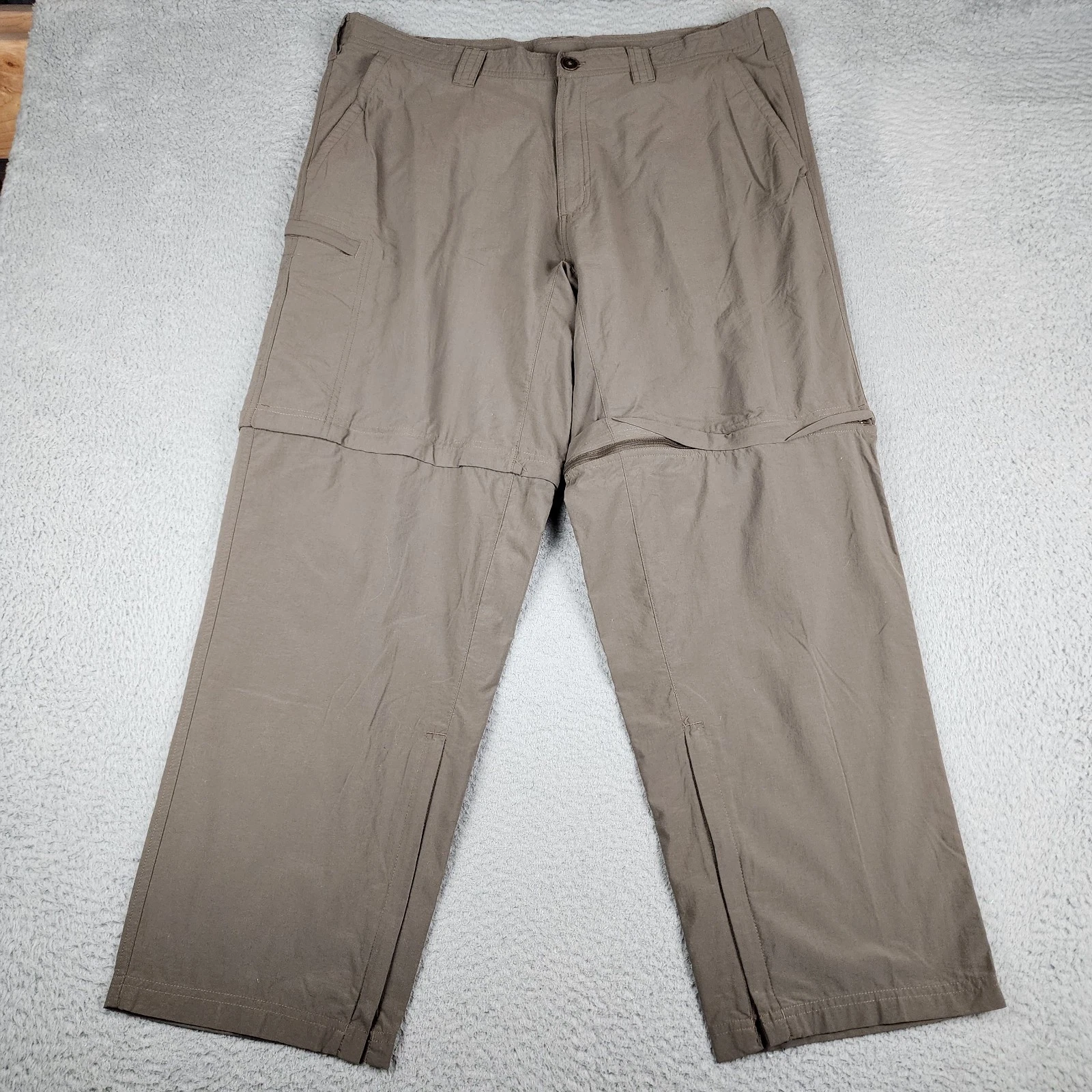 Exofficio Pants Mens 40 Gray Convertible Lightweight Cargo Fishing Hiking