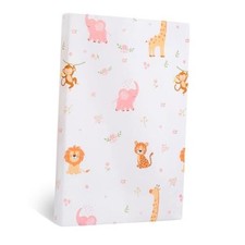 Pack and Play Mattress - Soft Mini Pad Breathable 38" x 26" Pink Elephant