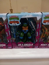 TMNT X Godzilla Leo X Godzilla  Mikey X King Ghidorah -  2 Raph X Rodan Full Set