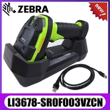 Zebra LI3678-SR0F003VZCN Wireless 1D Imager Handheld Barcode Scanner W/USB Cable