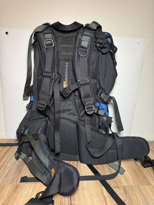Jack Wolfskin Black/Blue AGADIR WOMAN Hiking Travel Backpack 65-70L Large  Bag | eBay