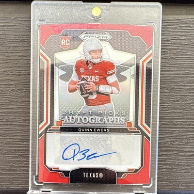2025 Panini Prizm Draft Picks Quinn Ewers Rookie Auto DPA-QES 011/100