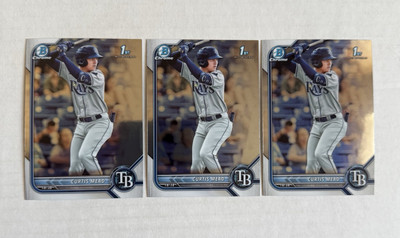 2022 Bowman Chrome Curtis Mead Lot 3 BCP-10 White Sox