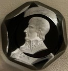 Baccarat Sulphide Napolean Paperweight — photo 1
