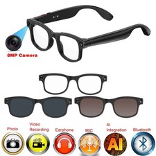 4K AI Smart Glasses Camera Bluetooth Call Voice Assistant Music and Translate