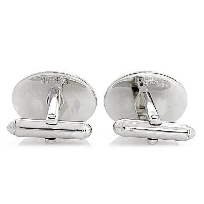 Gemelos Tiffany & Co. Oro YG Plata de Ley 21.3x16.4mm Usados Pulidos Foto 3 de 4