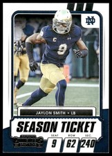 Jaylon Smith 2021 Panini Contenders Draft Picks #77 Notre Dame Fighting Irish