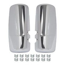 Door Mirror Covers Left Driver Side Right Passenger Side for Kenworth Chrome