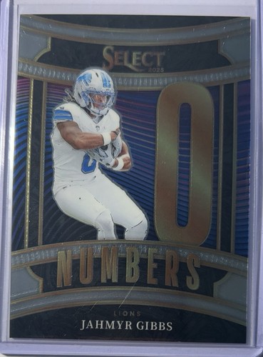 2025 Panini Select - Select Numbers Jahmyr Gibbs #6