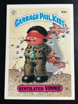 1985 Garbage Pail Kids Card GPK Series 2 OS2 82b Ventilated Vinnie MATTE Back