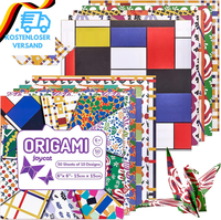Joycat Origami-Papier, Doppelseitig, 15,2 X 15,2 Cm, 50 Blatt, Vintage-Meisterwe