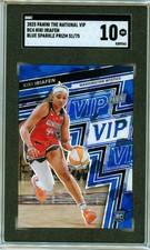 KIKI IRIAFEN 2025 Panini The National VIP Blue Sparkle 51/75 RC SGC 10 POP 1!