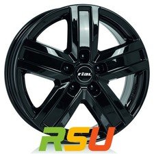 Rial Transporter diamant-schwarz 7x17" ET55 LK5 120 ML 65.1 Alufelgen 17 Zoll