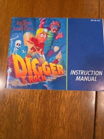 Digger T. Rock: La Leggenda della Citt&agrave; Perduta NES Nintendo Completo CIB