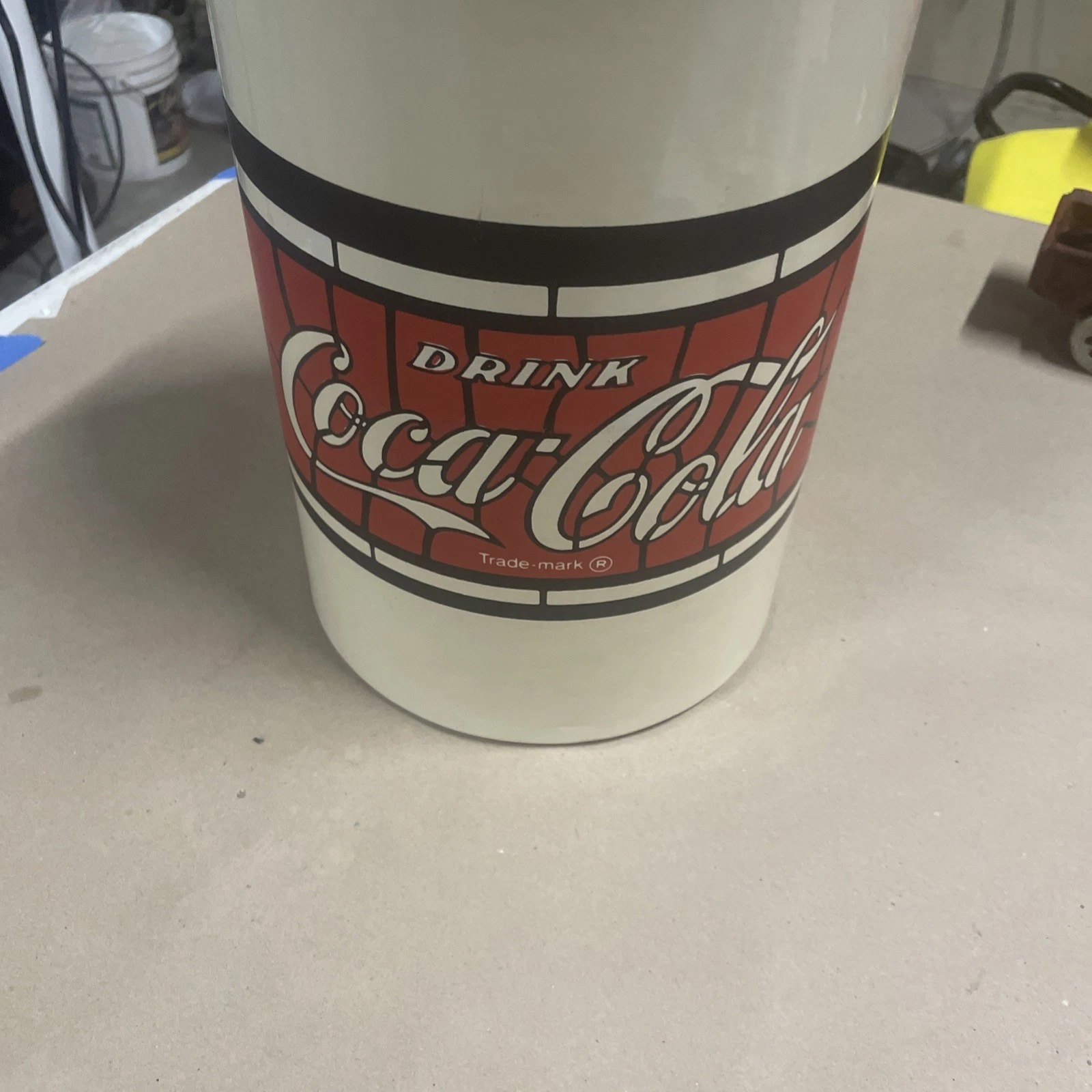 Coca-Cola Ice Bucket Coke Soda Pop Cooler With handle insulated Red White 11-1/4