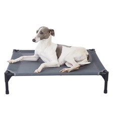 Elevated Outdoor Dog Bed - Raised Cot for Large Dogs, Heavy Duty Pet Cots Wat...