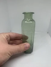 Early Green Crude Pontiled Flared Lip Utility American Bubbly Full Of Character!