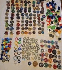 Giant Beyblade Burst Lot 115 Blades Launchers Parts Metal Plastic Bey Blade
