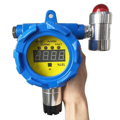 EX Combustible Gas Detector Wall Mounted Flammable Leak Alarm Monitor 0-100%LEL
