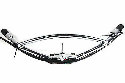 Spring Fork Inline Handlebar Chrome for Harley Davidson by V-Twin - Picture 1 of 1