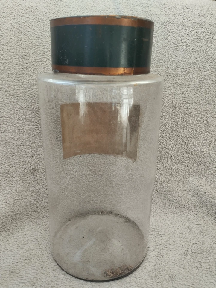 Pot A Pharmacie Apothicaire 19em Verre Soufflé Radix Gentianae - Photo 2/4