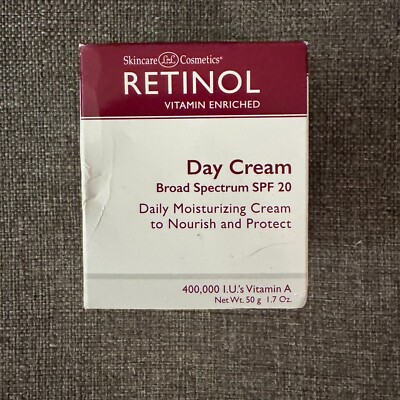 Skincare Cosmetics Retinol Day Cream Broad Spectrum SPF 20 1.7 oz NEW
