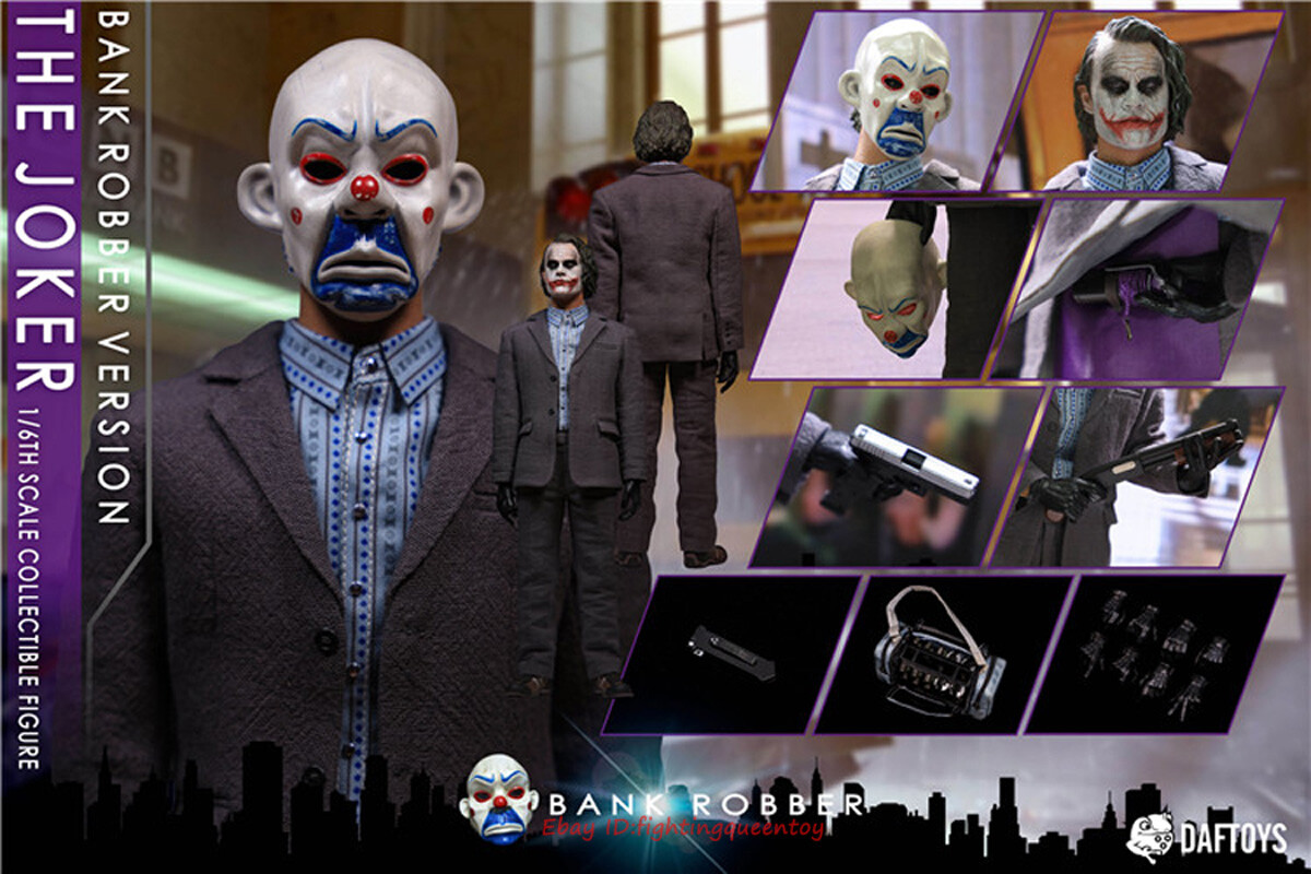 DAFTOYS The Joker Bank Robbers Ver. 1/6 Figure Full Set With Body