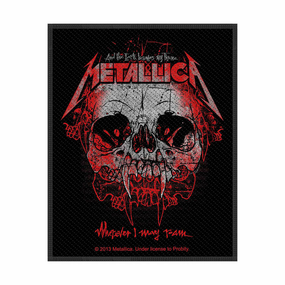 METALLICA - WHEREVER I MAY ROAM - WOVEN PATCH - BRAND NEW - MUSIC 