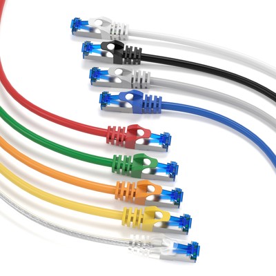 CAT 7 Patchkabel S/FTP Ethernet RJ45 Netzwerkkabel LAN DSL Lankabel 0,25m - 50m