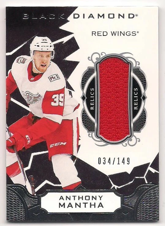 No39 Anthony Mantha Black 100th Anniversary Jersey
